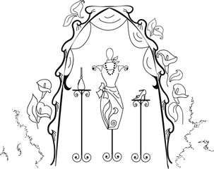 Mannequin for tailors with  dress