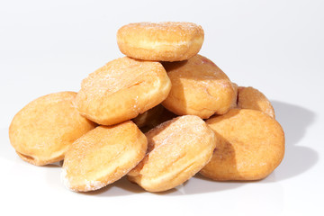 Group of cinnamon donuts