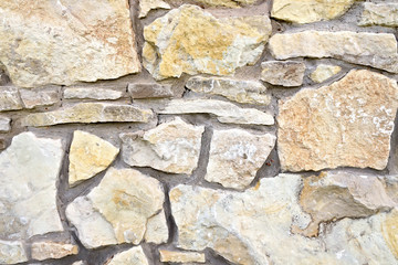 Wall made of sandstone