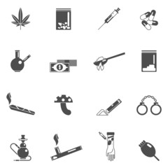 Obraz premium Drugs Icons Set