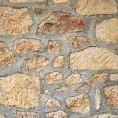 stone wall closeup, natural background