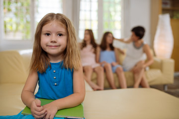 Fototapeta premium Adorable little girl