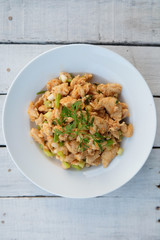 Larb, mince with spicy taste, Thai food