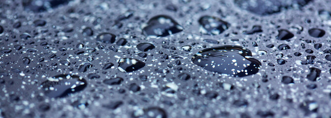 Rain water drops.