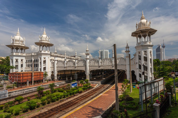 Naklejka premium Stary dworzec kolejowy w Kuala Lumpur.