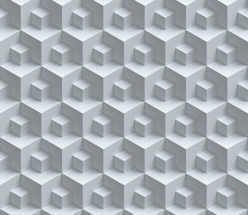 abstracte kubusvormige naadloze 3D-achtergrond