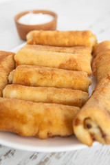 Pancakes Stuffed With Meat