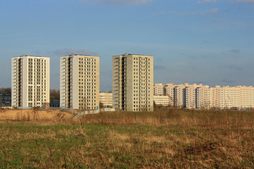 three new houses under finishing works