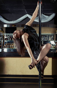 striptease in night club