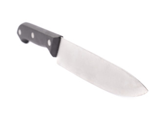 Steel kitchen knife isolated