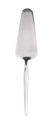 Steel metal cake server tool isolated