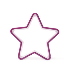 Obraz premium Violet star shaped baking mold form