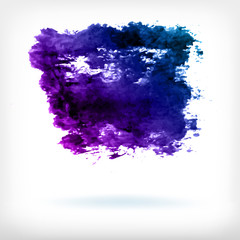 Abstract watercolor brush design elements.