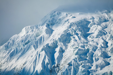 Fototapeta premium Snow capped mountains.