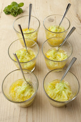 Orange and Cucumber Juice with mint