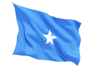 Waving flag of somalia