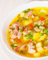 chicken soup with vegetables