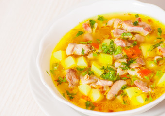 chicken soup with vegetables