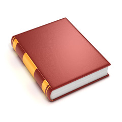 red book cover 3d illustration