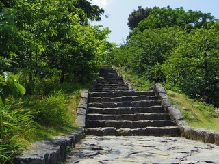 世界遺産「今帰仁城（石畳通路）」