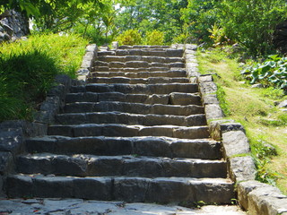 世界遺産「今帰仁城（石畳通路）」