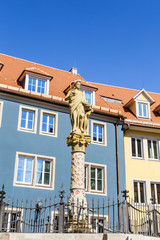 Fototapeta na wymiar fountain in Rothenburg ob der Tauber, Bavaria, Germany