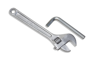 Adjustable wrench and allen key