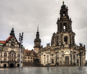 Obraz na płótnie Canvas The ancient city of Dresden. Historical and cultural center
