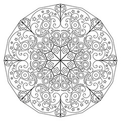 Round ethnic pattern