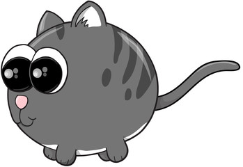 Cute Kitten Cat Vector Illustration art