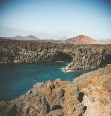 Fototapeta na wymiar cliffs on the coast