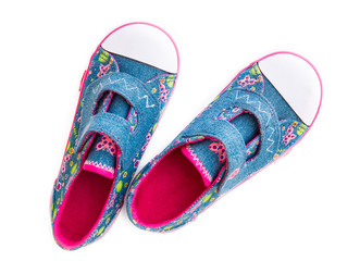Children's denim shoes