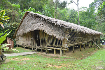 Fototapeta na wymiar Longhouse In Sarawak Malaysia