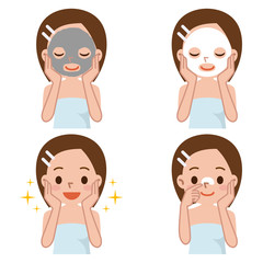 美容 パック 女性