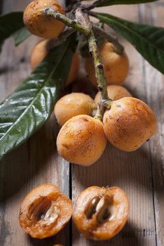Mature and flavorful Loquats