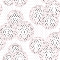 Seamless abstract geometric pattern c balls