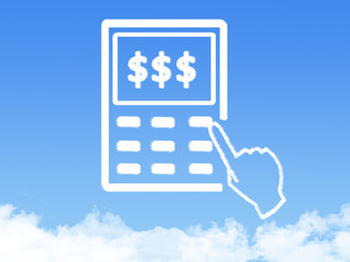 calculator cloud shape