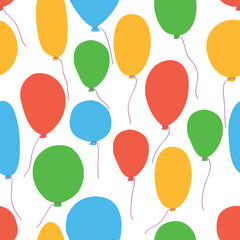 Vector party baloons pattern