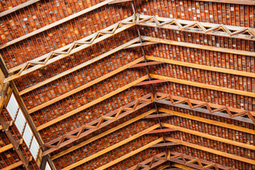 Wooden roof structure