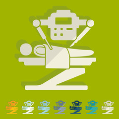Flat design: robot surgeon