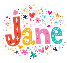 Jane - girls name design