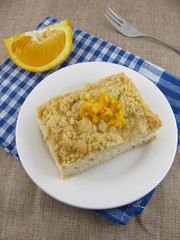 Streuselkuchen mit Orange