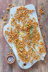 Spicy Oven Roasted Chickpeas