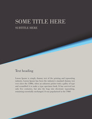 Brochure template, Letter size background VECTOR