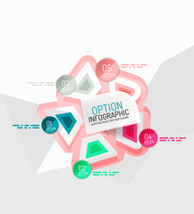 Colorful fresh sticker infographics