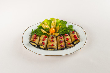Menu for restaurant and cafe, isolated dish 