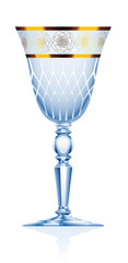 Goblet Blue Crystal Glass