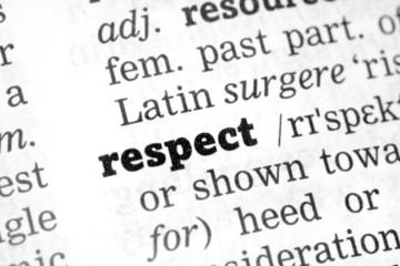 Dictionary definition respect