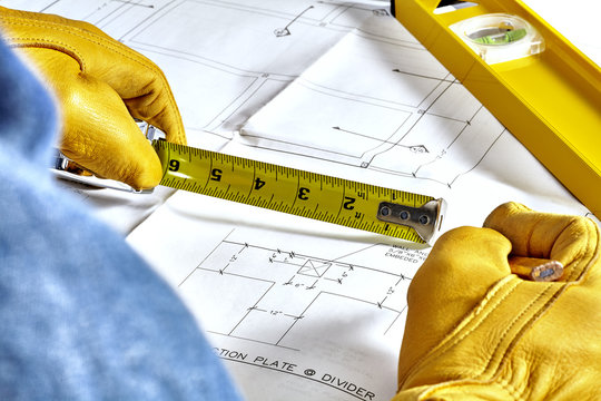 Carpenter wearing Tool Belt