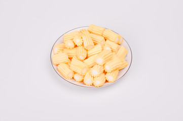 A Plate of Orange Marshmallows